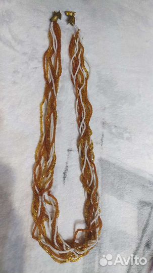 Бусы бисер Чехия винтаж времён СССР