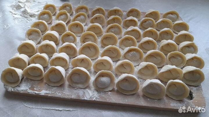 Пельмени, Манты ручной лепки