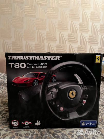 Игровой руль thrustmaster t80 ferrari 488 gtb edit