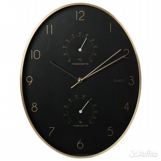 Часы настенные koopman 345х271х42мм черный металл