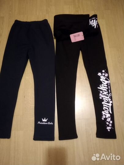 Лосины на флисе,девочкам