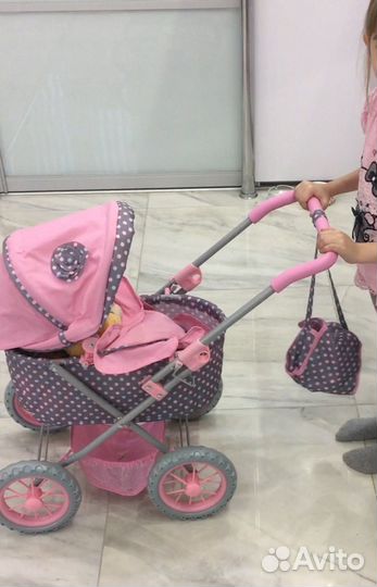 Коляска для кукол большая