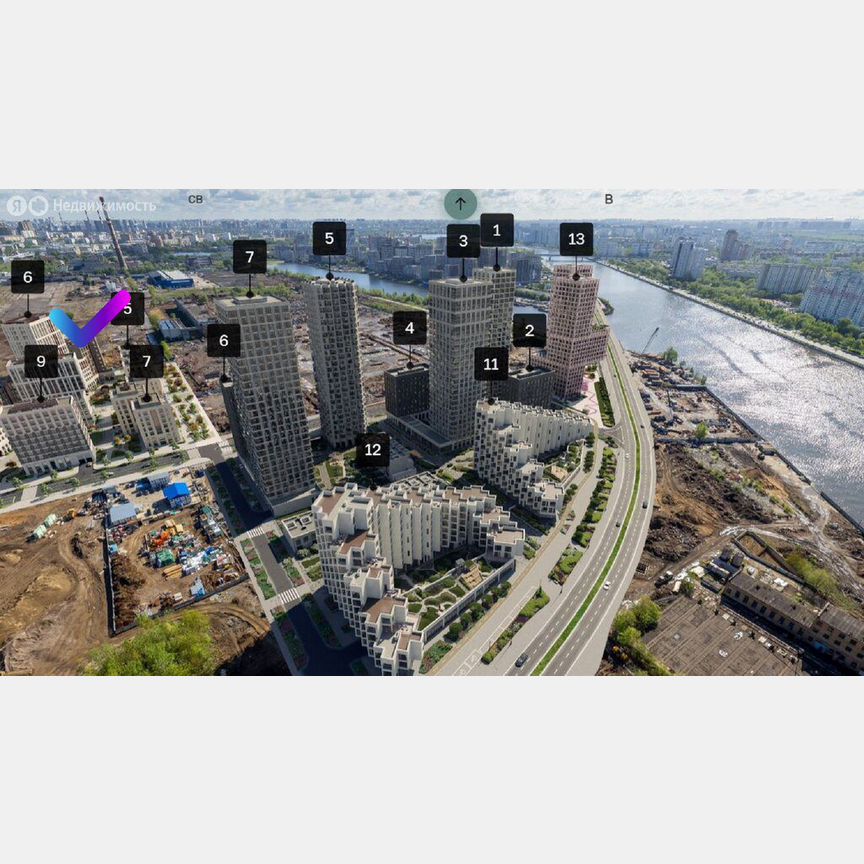 3-к. квартира, 74,5 м², 12/17 эт.