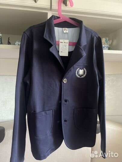 Пиджак трикотажный для мальчика 146