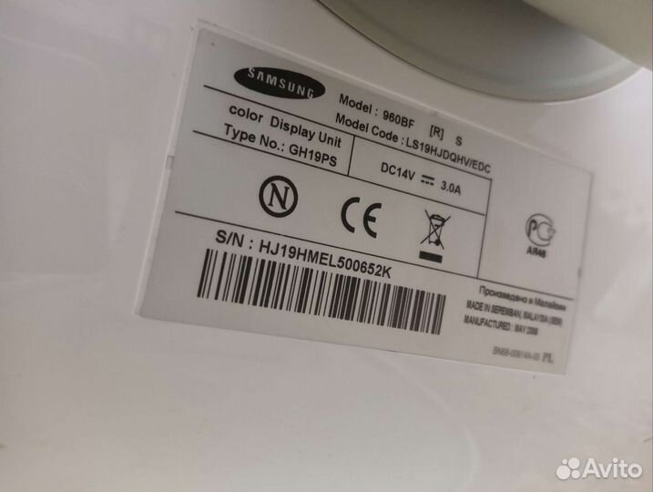 Монитор Samsung syncmaster 960bf