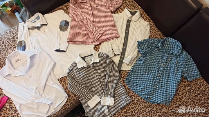 Рубашки для мальчика, размер 104 и 110