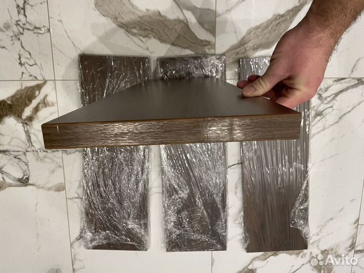 Массивные полки лдсп, ножки столешницы