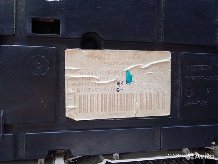 Приборная панель Ford focus 2 рестайлинг