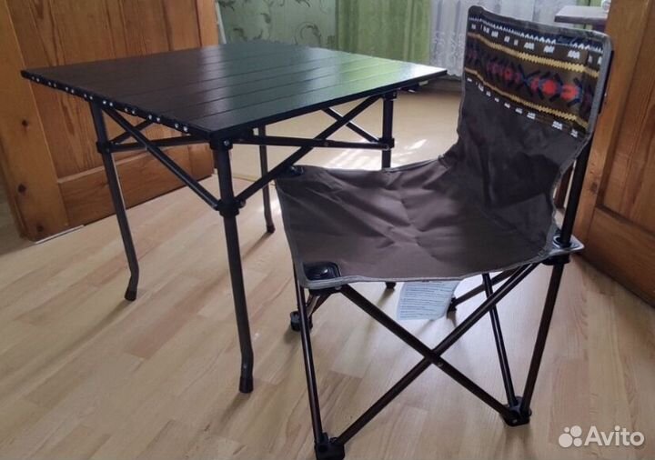 Походный стол со стульями 4шт