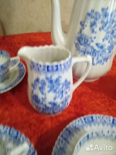 Чайный сервиз China Blau Bavaria 1930 -1940 г