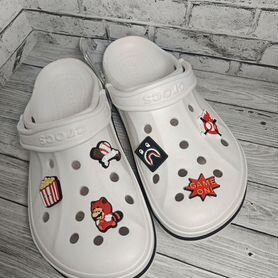 Crocs bayaband крокс белые мужские (с браком)