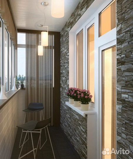 Отделка и утепление балконов и лоджий под ключ