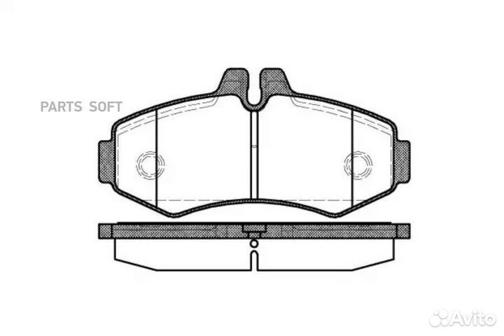 Remsa 070100 701 00 колодки дисковые перед \MB Vit