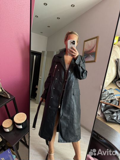 Плащ из экокожи женский 42-44