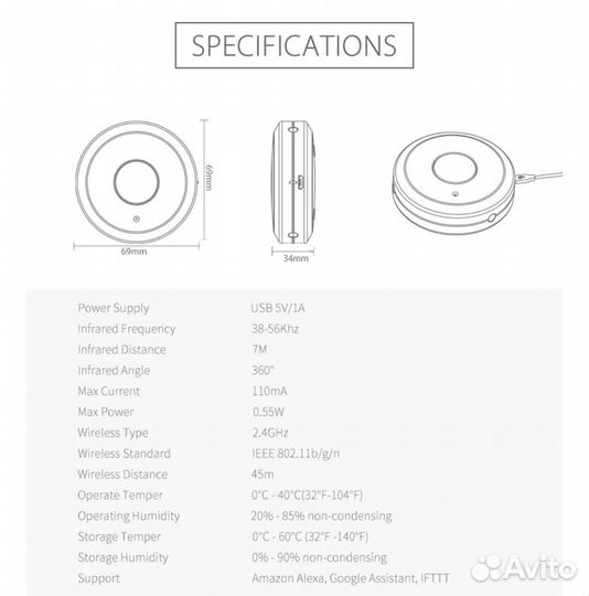 Ик-пульт ду Tuya