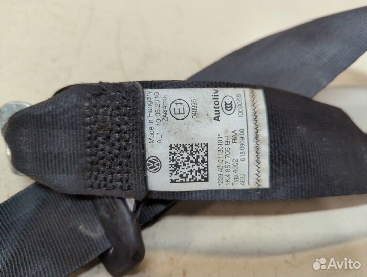 Ремень безопасности левый передний Volkswagen Golf 6, 2010