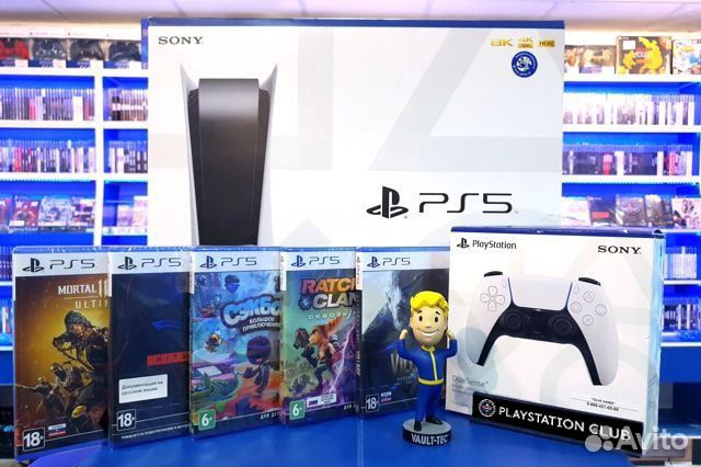 Sony Playstation 5 New + топ игры + геймпад (PS5)