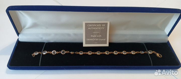 Винтажный браслет с кристаллами Swarovski