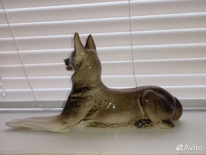 Собака фарфоровая овчарка лфз