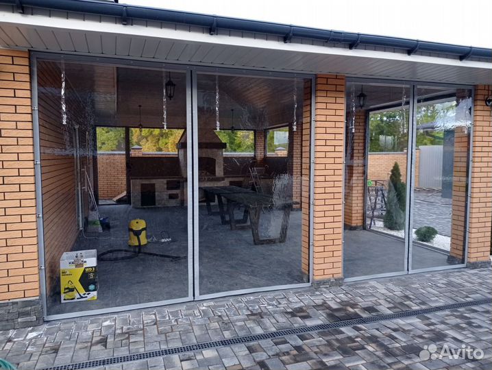 Мягкие гибкие окна для беседки, терассы