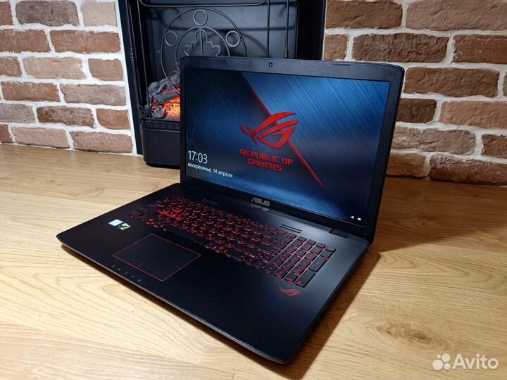 Игровой Asus rog core i7, 16gb, 17 дюймов