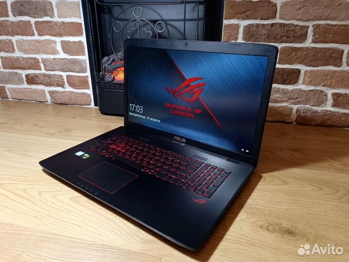 Игровой Asus rog core i7, 16gb, 17 дюймов