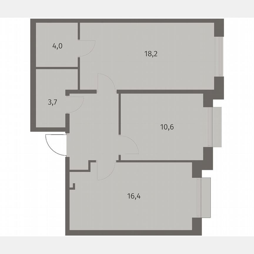 2-к. квартира, 60,1 м², 7/8 эт.