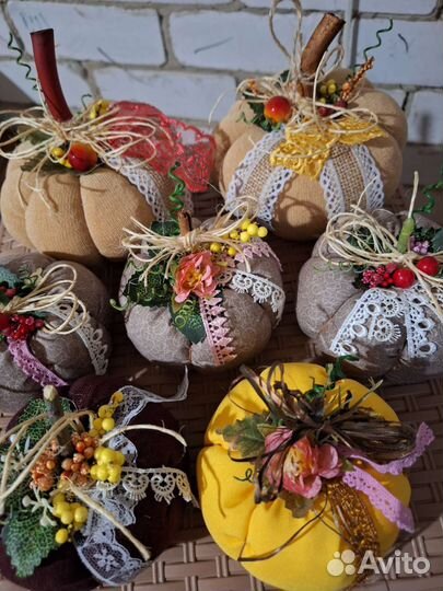 Текстильные тыквочки