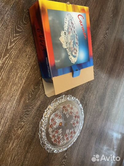 Ваза для фруктов на ножке малая