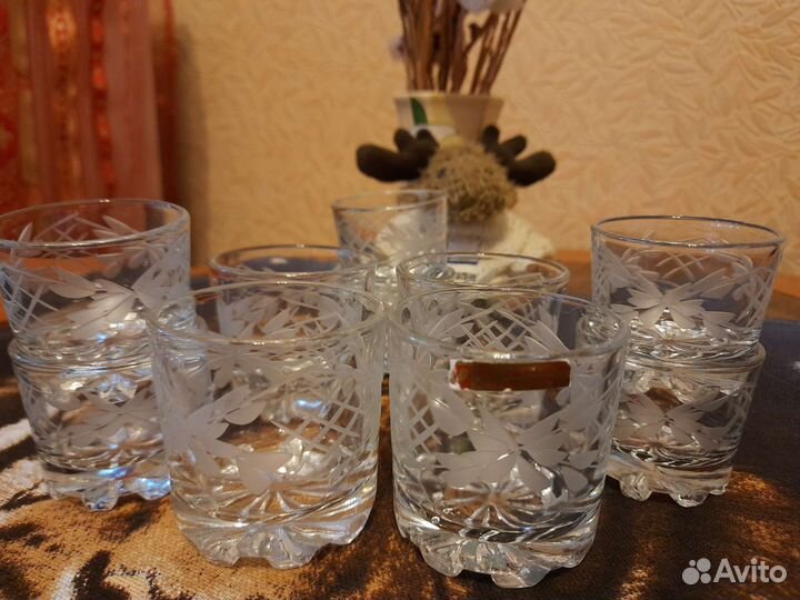 Рюмки пр. Гусь Хрустальный, резной рисунок, за все