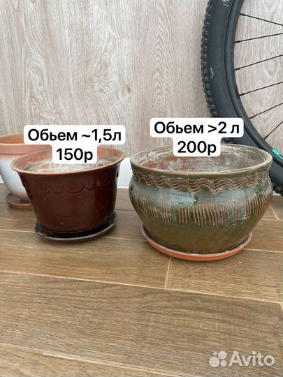 Горшок для цветов глина