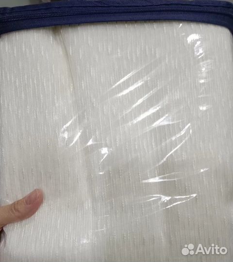 Тюль молочный новый (4*2,5) с утяжелителем