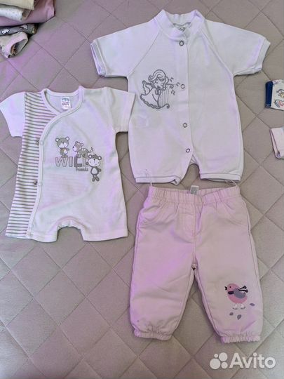 Много вещей от 1 до 3х месяцев/ пакетом