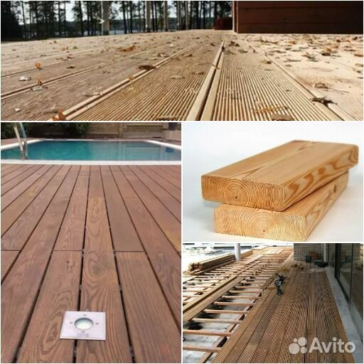 Палубная доска террасная 28мм лиственница