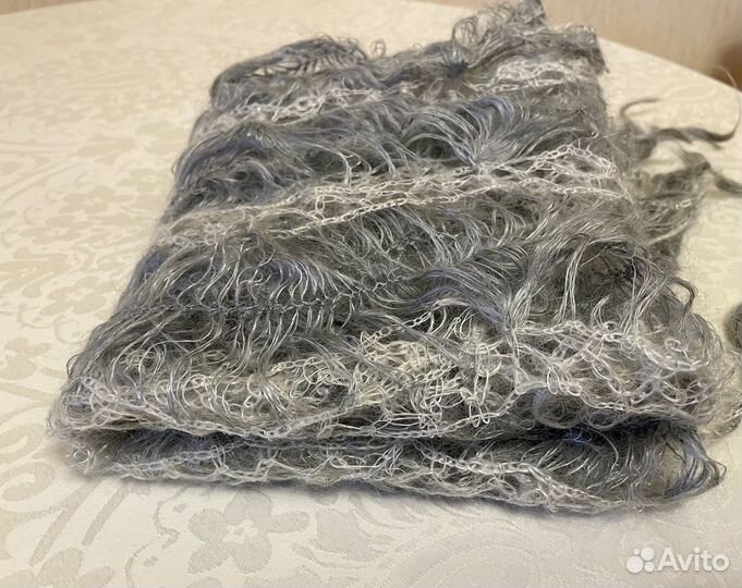 Палантин ажурный паутинка