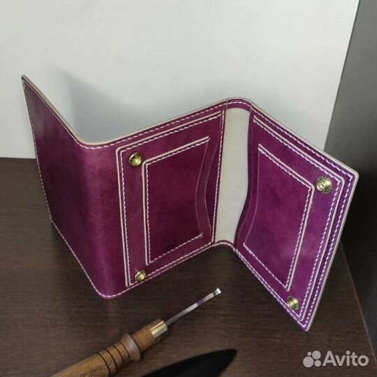 Портмоне натуральная кожа (ручная работа)