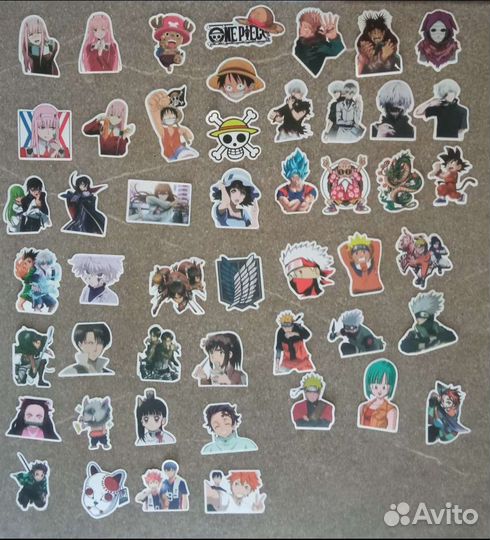 Наклейки Стикеры Аниме