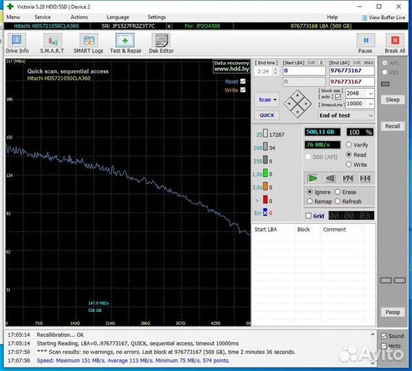 Жесткий диск hgst (Hitachi) 500Gb 7200 rpm SATA