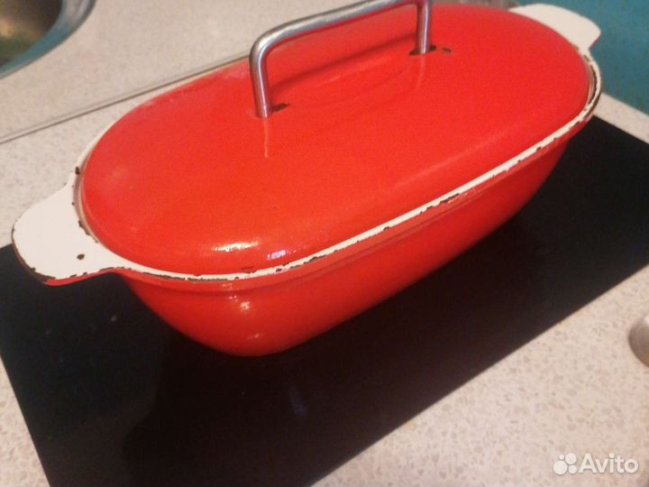 Утятница чугунная эмалированная
