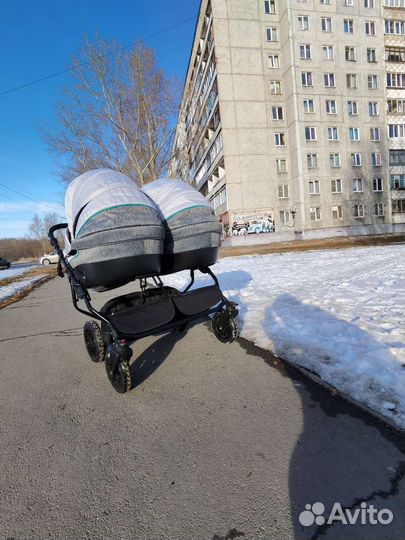 Коляска для двойни 2 в 1