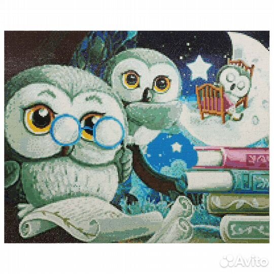 Алмазная мозаика 'Совы ловцы снов', 50*40см, Crist