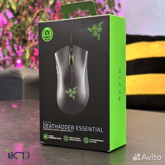 Мышь проводная Razer DeathAdder Essential Black