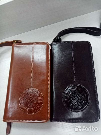 Кожаный клач мужской