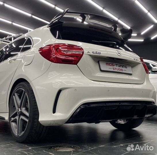 Диффузор+ насадки A45 AMG для Mercedes A-class