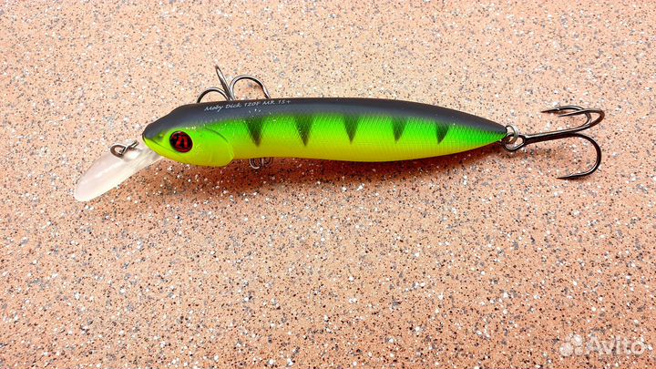 Воблер pontoon21 moby dick 120F MR 15 +