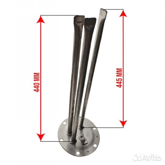 Фланец под сухие тэны 165 мм 6 болтов для Electrol