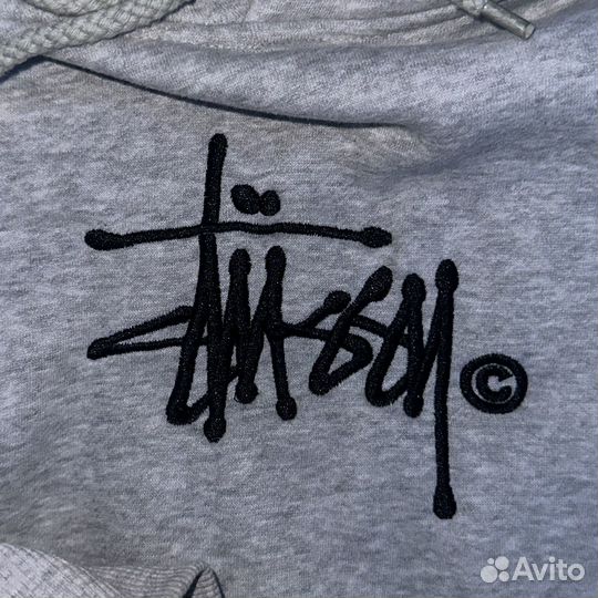 Толстовка stussy серая
