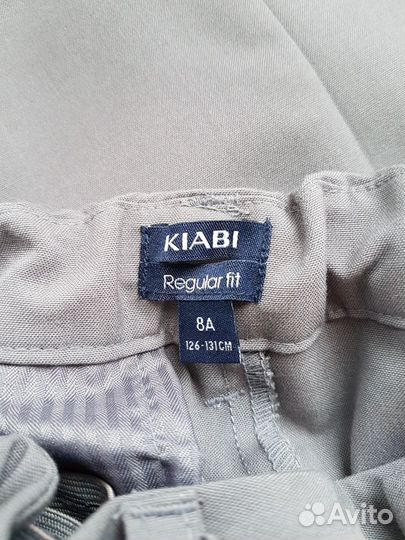 Брюки серые классические на рост 126-130