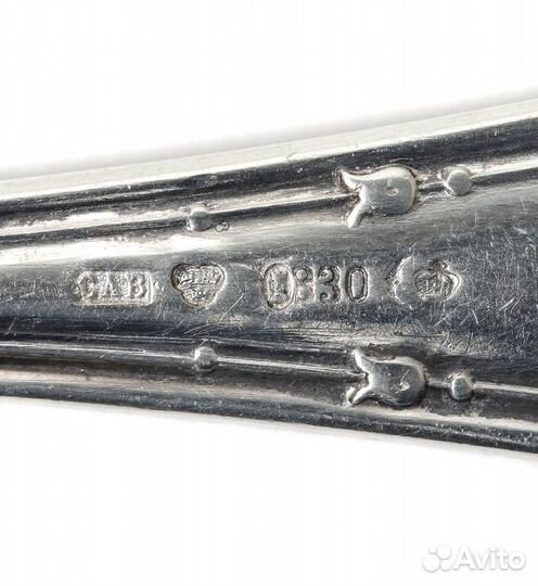 Серебряная обеденная ложка. Швеция