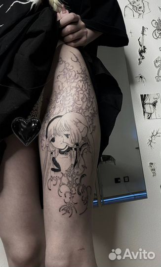 Тату мастер киберсигилизм, аниме, трайбл